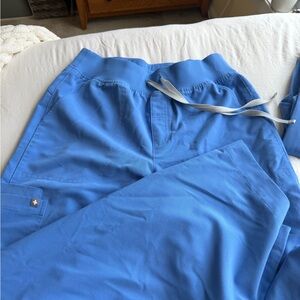 Figs Isabel Wide Leg Ceil Blue